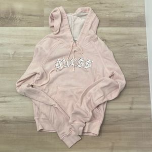 Guess lightweight pink hoodie